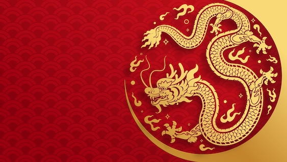 Happy,Chinese,New,Year,2024,The,Dragon,Zodiac,Sign,With - Global Custodian